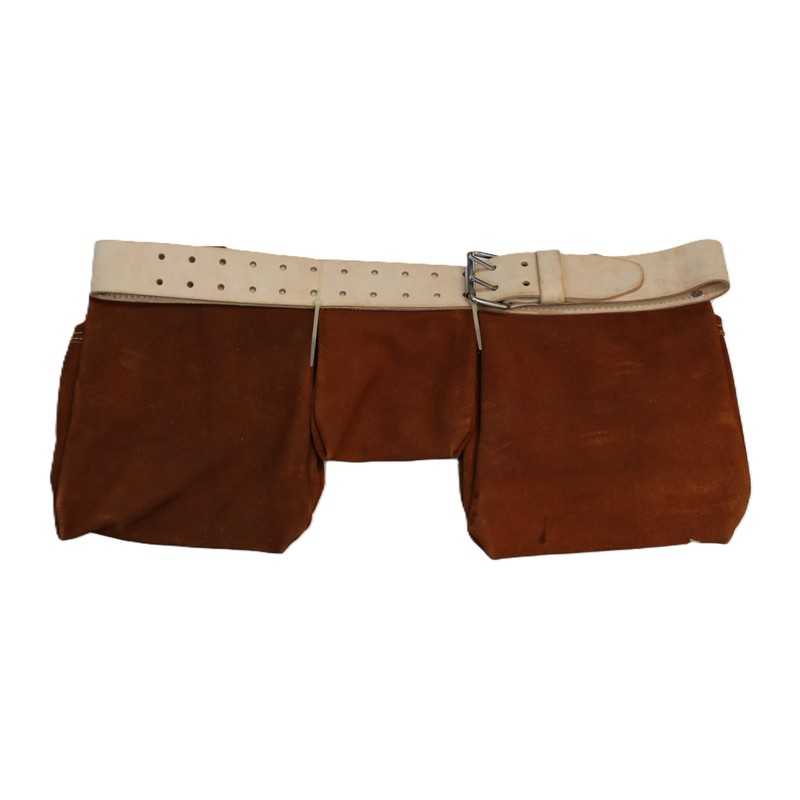 USA PRO TOOLS Light Brown Suede Leather Tool Belt Pouch