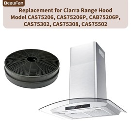 Beaufan Charcoal Filters Replacement for Hauslane Range Hood Models, Fit CIARRA Range Hood Models CAS75308, CAS75502, CAS75206P, CAS75206, CAS75302, CAB75206P, Part# CACF003, CFI011, CFK1-RS, CFK1-TM