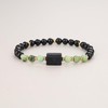 COAI Black Tourmaline and Natural Gemstones Women's Bracelet, Stone, Tourmaline
