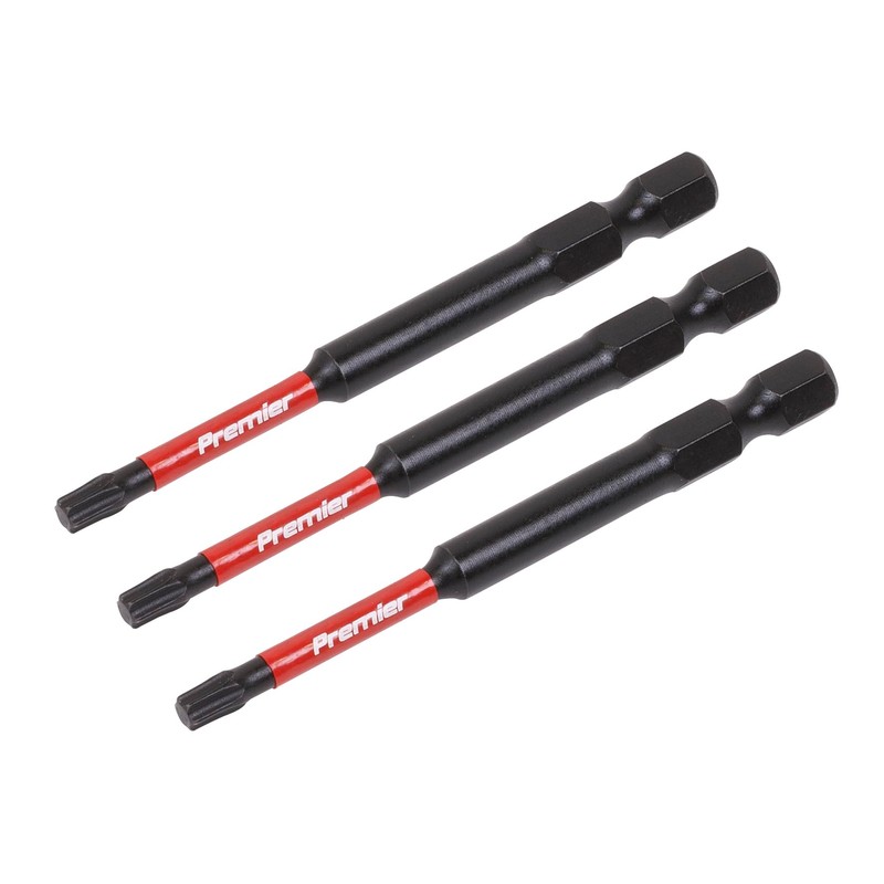 Sealey 3pc 75mm TRX-Star* T20 Impact Power Tool Bit Set