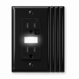 SOZULAMP 4-Pack Night Light Wall Outlet, Touch & Dusk-to-Dawn Sensors