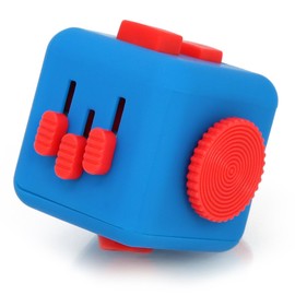 com-four® Fidget Anti-Stress Cube - Stress Cube with Many Functions Toy for Stress Relief and Anxiety - [Colour Varies!]