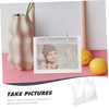 STOBOK Photo Display Acrylic Flip Photo Album Desktop Photo Album