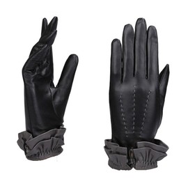 MoDA Women's Ms. Athens Genuine Leather Fully Lined Winter Gloves