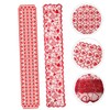 Mikinona 2pcs Elegant Valentine's Day Table Cover Heart Pattern Tablecloth