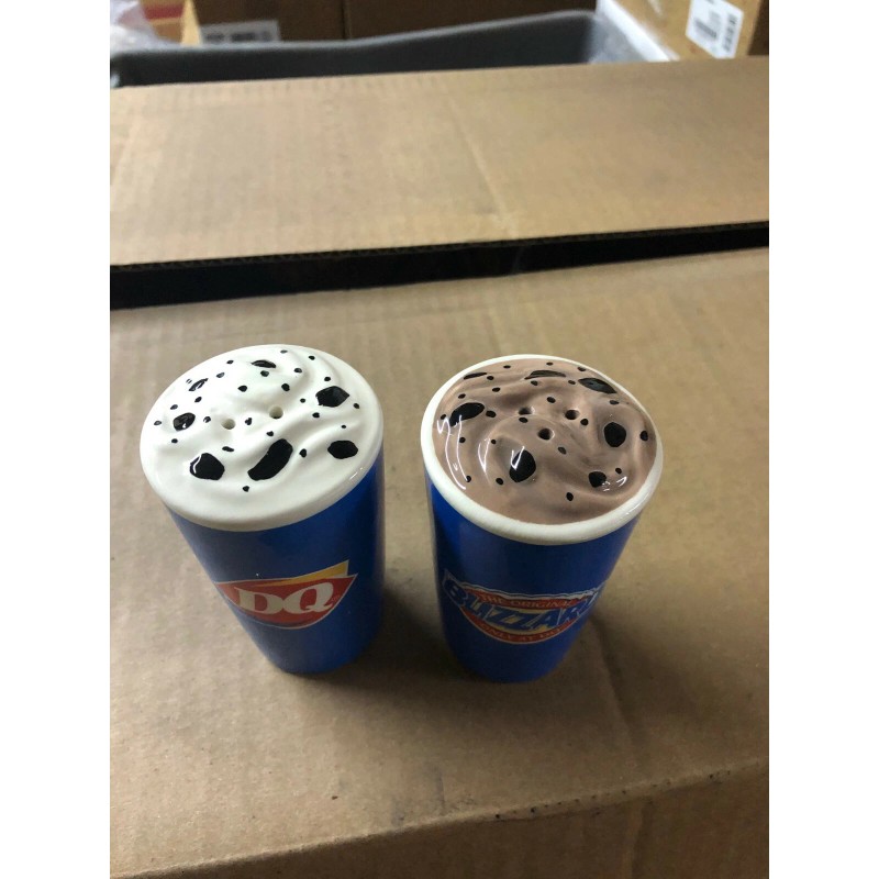 Dairy Queen DQ Salt and Pepper Shakers Blizzard collectable Gift