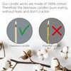 Danilovo Thin Taper Beeswax Candles - Honey-Scented, Decorative Candles Ideal