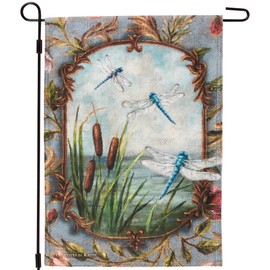 Primitives by Kathy Decorative Double-Sided Garden Flag - Dragonflies