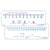 EAI Education Number Line Dry-Erase Board: 4"x12" Double-Sided - Set