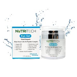 Gel para ojos con peptidos, stem cells, acido hialuronico, vitamina e y ginko biloba, ideales para el contorno de los ojos                            