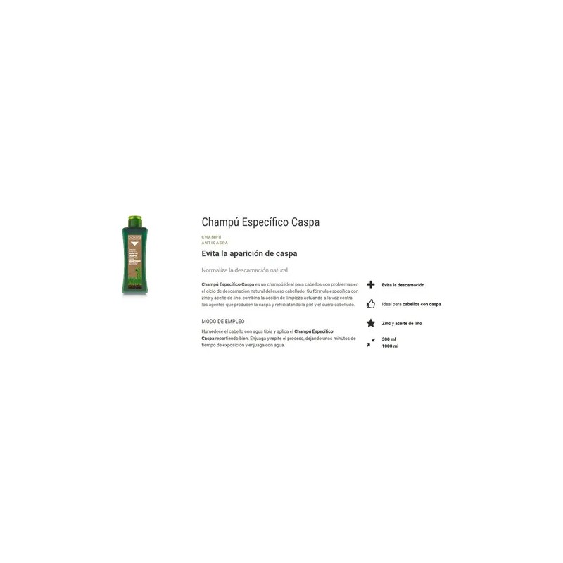 Shampoo Anticaspa Salerm Biokera 1lt