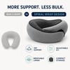 U-Shaped Memory Foam Travel Neck Pillow with Adjustable Velcro and