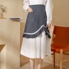 aoozleny Women Half Apron Retro Waist Apron Ruffle Vintage Apron