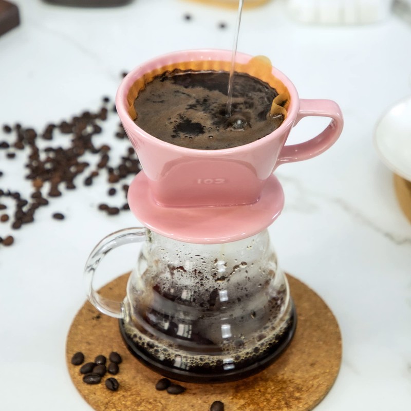 LHUKSGF Pour Over Ceramic - Coffee Dripper Ceramic Coffee Maker