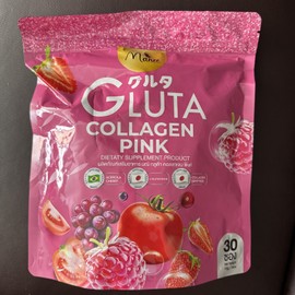 Manee Gluta Collagen Pink Anti-Aging Supports Healthy Smooth Skin 30 Sachets