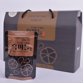 [Garlic farming. processing. sales] Premium black garlic essence (using organic garlic), 30 units, 80ml / [마늘농사.가공.판매] 프리미엄 흑마늘진액(유기농 마늘사용), 30개, 80ml