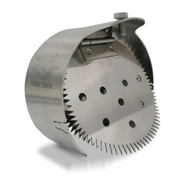 Rat Blockers Stainless Steel for Drains - Twin Steel Valves, 6-inch Rat Flap, Non-Return Valve, Shorter Design for Curved Fittings