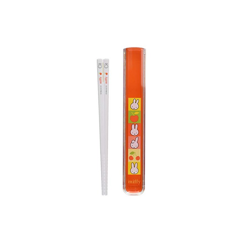 Kutsuwa Miffy Kids Lunch Series Chopsticks & Case Set