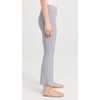 DONNI. Women's Rib Kick Flare Trousers, Heather Grey, S