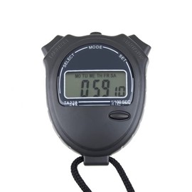 Digital Sports Timer, Single Lap Electronic Handheld Stopwatch with 12/24 Hour Clock Alarm Calendar, Professional Shockproof Stopwatch for Football, Running, Swimming
