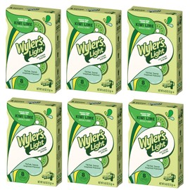 Wyler's Light Kiwi Lime- Singles to Go Powdered Drink Mix - Pack of 6-8 Per Box 48 Total Servings - Delicious Tasting Kiwi Lime Flavor