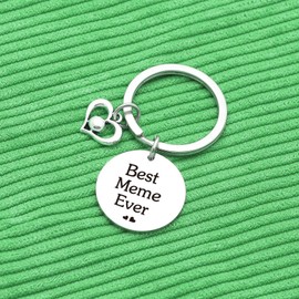 Nothers Meme Gift Grandma Gift for Grandmother Keychain for Mother Keychain Grandma Keychain Wife Gift Mom Gift Mothers Day Gift Grammy Jewelry nana Gift Best Meme Ever Gift (Best Meme Ever Keychain)
