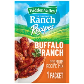 Hidden Valley Ranch Recipes Buffalo Ranch Premium Recipe Mix, Red Chili and Pepper with a Ranch Twist, 1 Packet (Package May Vary)