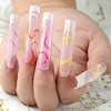 No C Curve Square Flat Nail Tips, 240 Piezas de