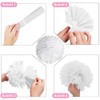 Pack of 24 Pompoms Decorative White Tissue Paper Pompoms, Lanterns