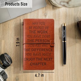 Muzuis Coworker Leaving Gifts for Women Leather Journal Notebook Retirement Gifts Going Away Gift Farewell Gifts Goodbye Gifts Leaving Gifts New Job Gifts Thank You Gifts for Coworkers Friends Women