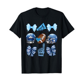 Dallas Coquette Bow Cheer Football Mom Women Girls Kids T-Shirt