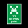 Fire Assembly Point Plastic Sign with 4 Pre-Drilled Holes (MISC132)