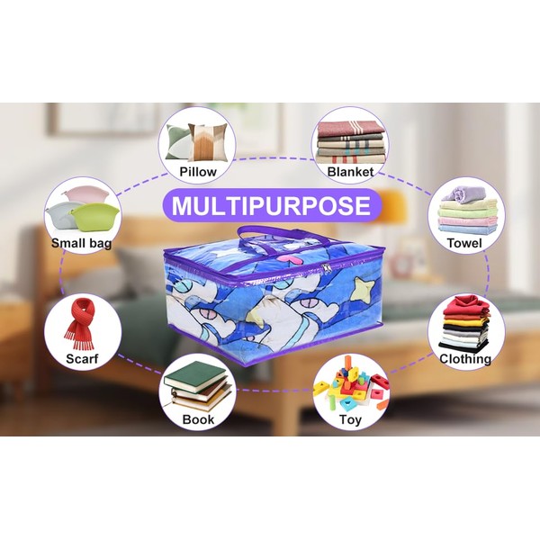 Budding Joy Budding Joy 6 Pack Clear Zippered Storage Bags