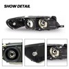 YLT AUTO 4PCS Black Clear Headlights and Corner Lamp Compatible