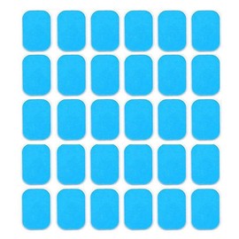 Amasawa Pack of 30 Replacement Hydrogel Pads, Muscle Hydrogel Pads, EMS Abdominal Muscle Gel Pads, Abs Trainer Gel Pads, for EMS Trainer, Abdominal Trainer, Muscle Stimulation, Electric Stimulation,