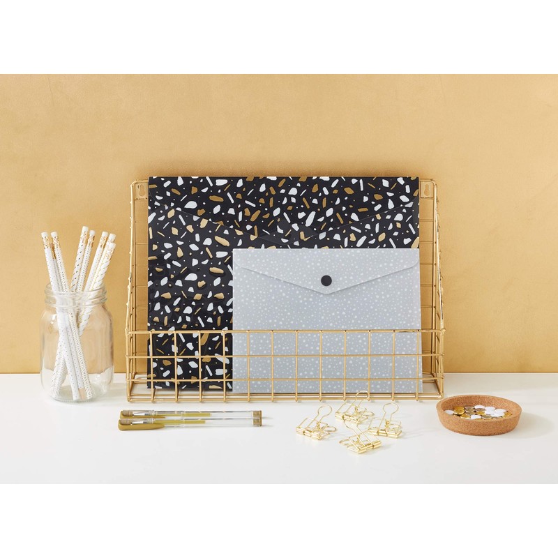 docrafts NOT 356012 Noteworthy Metallic Mono Binder Clips (Pack of