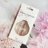 French Tip Press on Nails Almond Medium Fake Nails 3D