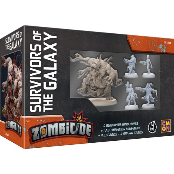 CMON Zombicide Invader: Survivors of The Galaxy Expansion - Sci-Fi Cooperative Survival Game, Strategy Game for Kids and Adults, Ages 14+, 1-6 Players, 1 Hour Playtime, Made