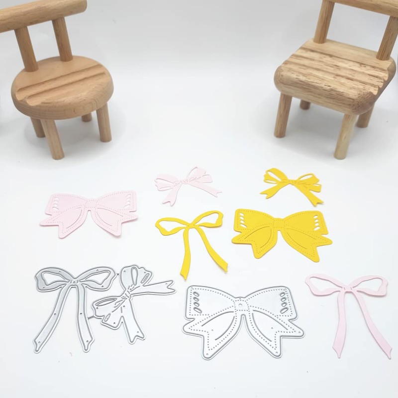 Metal 3 PCS Bows Bowties Bowknot Die Cuts Cutting Dies