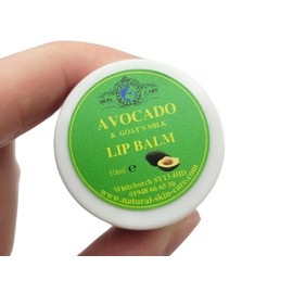 Avocado and Goats Milk Lip Balm 10ml Pot by Elegance Natural Skin Care for Dry Cracked Lips