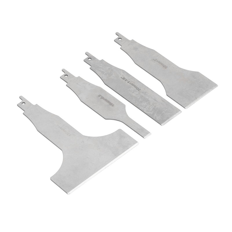 4PCS Reciprocating Saw Scraper Blade Multifunctional Stainless Steel Tile Cleaning