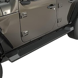 AUTOSAVER88 6 inches OE Style Running Boards, Nerf Bars, Side Steps Compatible for 2018-2025 Jeep Wrangler JL 4-Door Black (Excl JK Model)