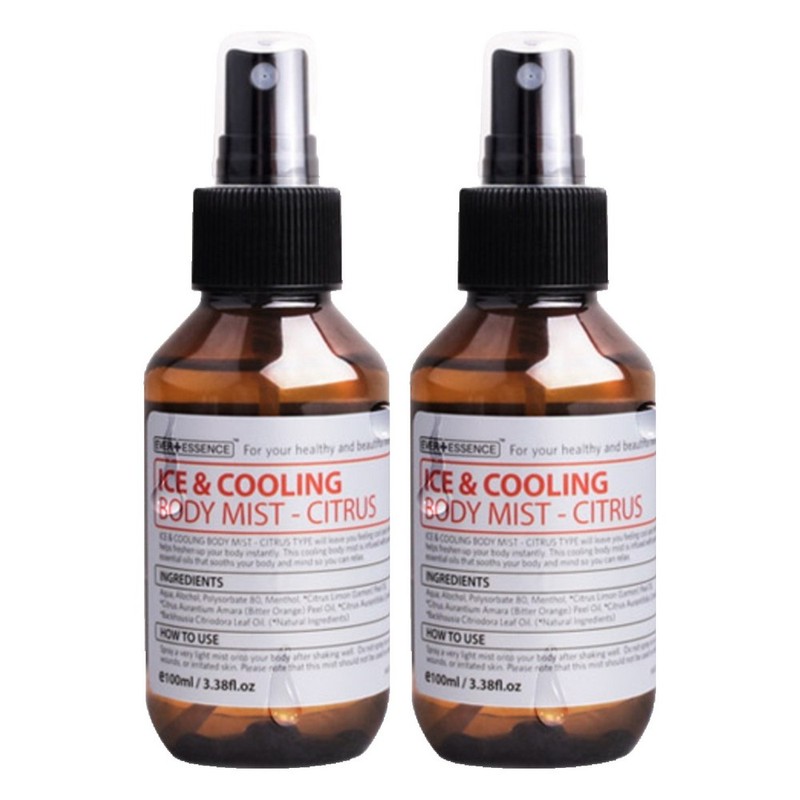 Partner_Reference 에버에센스 아이스 & 쿨링 바디미스트 시트러스 100ml 2개 /