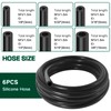 Silicone Vacuum Hose Kit, 5Ft 6PCS Vacuum Hose Automotive &