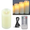Rechargeable LED Candles Simulation High Brightness Romantic Flameless Flickering Dancing