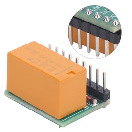 Double‑Pole Double‑Throw Relay Module, DPDT Ultra-Small Automatically Adjust Relay Board for Remote Control, Communication (12V)