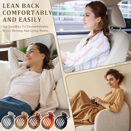 AWAYTR 5Pcs Flat Claw Hair Clips for Women with Thin & Thick hair, Non-slip Round Jaw Clamp for Lying Down Hollow Hairpin Clips (Amber, S for Thin Hair(L:3"*W:2.4"))