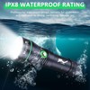 WINDFIRE Rechargeable Scuba Diving Flashlight, Super Bright LED Dive Light,