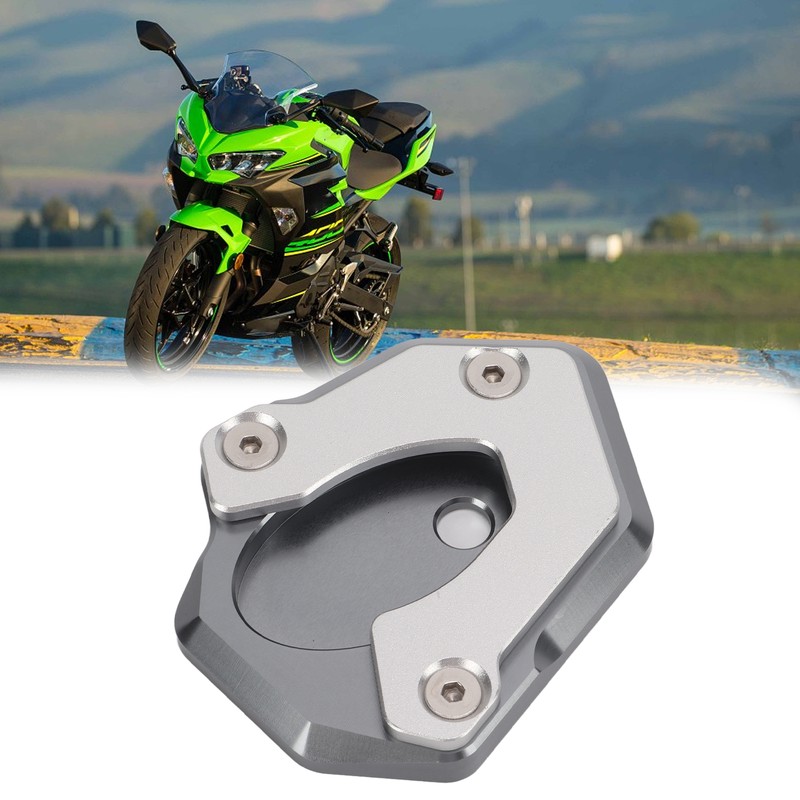 Motorcycle Kickstand Enlarged Plate Aluminium Alloy Replacement for Z650 Z900