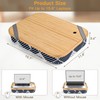 Mayjoy Bamboo Lap Desk with Storage, Cover Removable Lap Desk